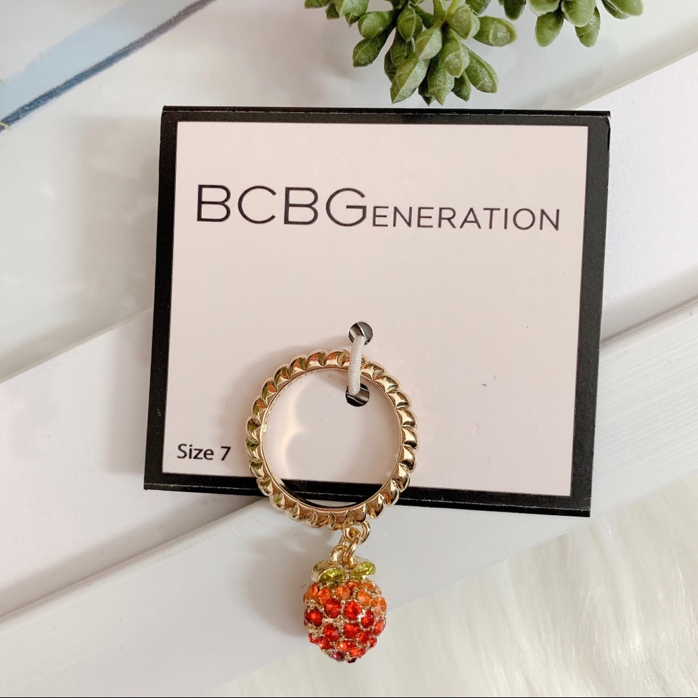 BCBGeneration Crystal Strawberry Ring